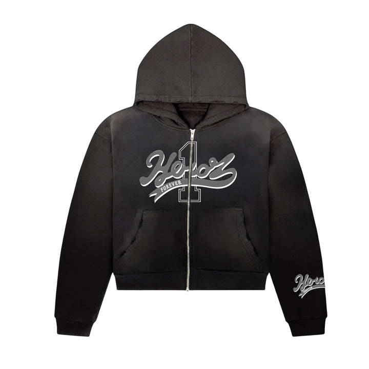 Cursive Zip Up