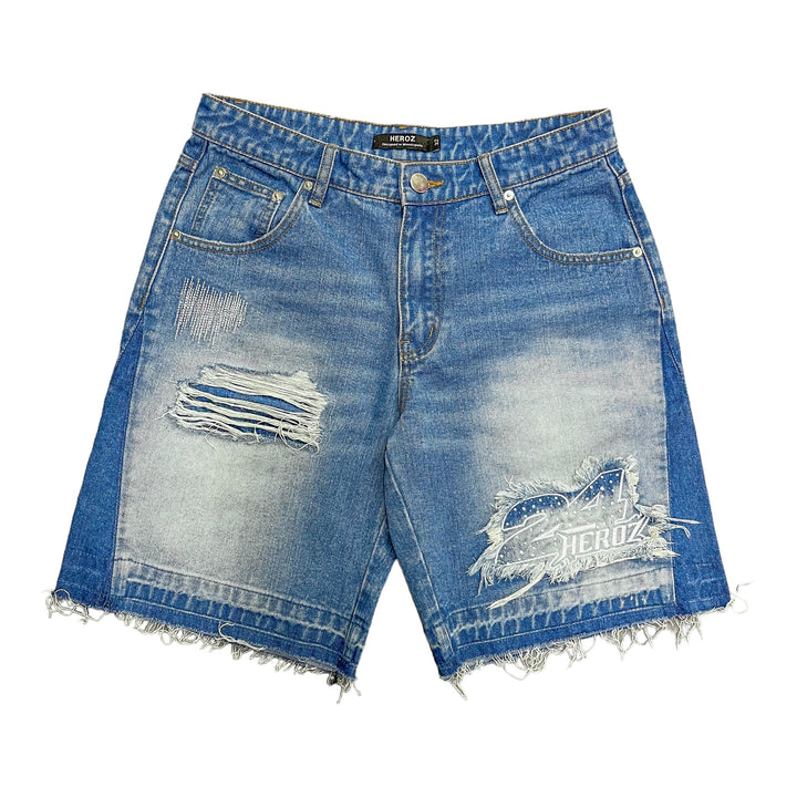 Denim Shorts - Blue