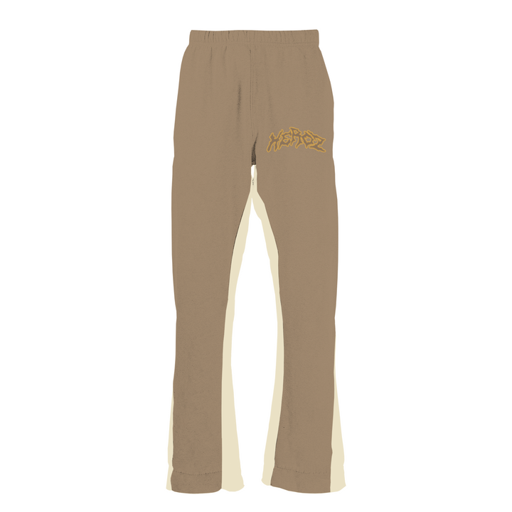 Flared Sweatpants- Brown