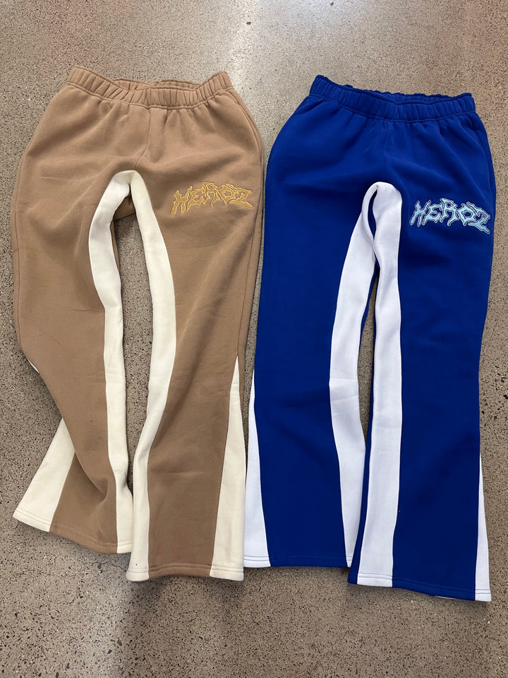 Flared Sweatpants- Brown