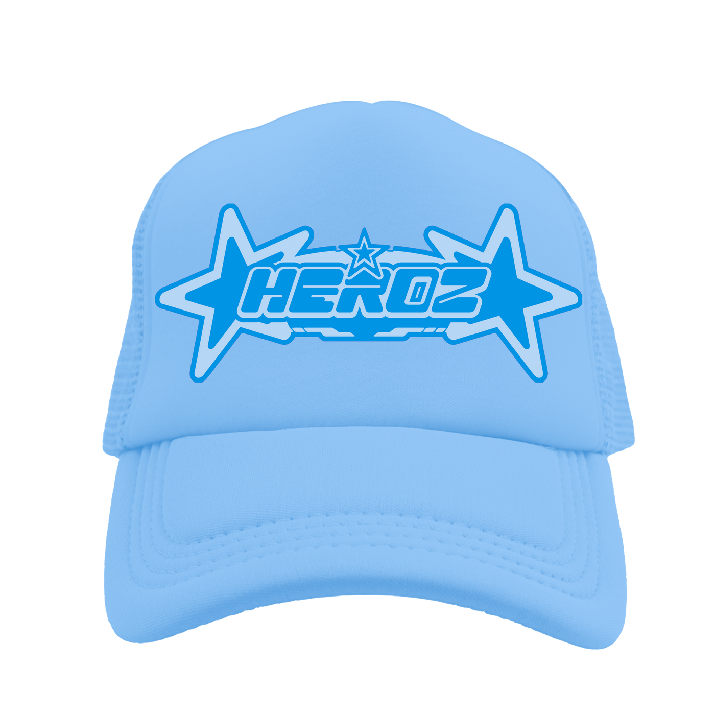 HEROZ S'22 TRUCKER HAT - BABY BLUE