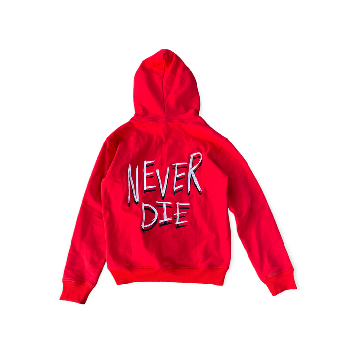 Double Hood Full Zip - Red