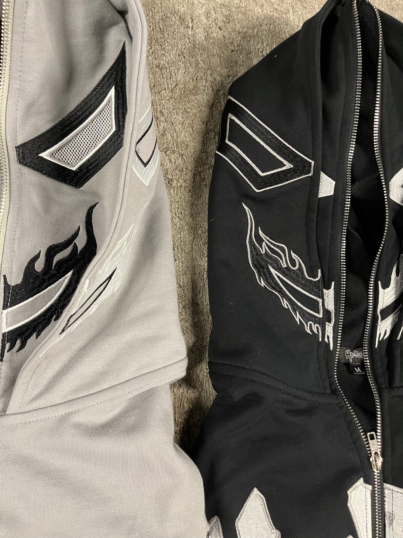 Heroz Double Hood Full Zip - Gray